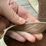 Tory Burch  Thora Ivory Tumbled Leather Flip Flip Thong Sandals Photo 6