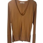 We The Free Free People Top Women S Fresh & Clean Long Sleeve Golden Nugget Tee Photo 0