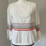 Anthropologie new with tags embroidered top in a size extra small office date Photo 0