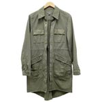 Level 99 Utility Long Anorak Jacket Barn Coat Cactus Green Women's Size Medium Photo 2