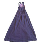 Lulus Long Plum Purple Gown Dress Halter Style Chiffon Flowy Size Small Women's Photo 6