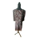 Chris McLaughlin Fit & Flare Dress – Gray & Burgundy Baroque Print Size 12 Photo 5