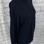 Karen Scott full zip sweater jacket Black Sz Large Photo 4