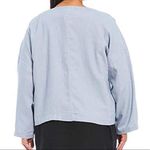Eileen Fisher  Jacket Heavy Organic Linen Double Breasted Coat in Dawn Sz 2X NWT Photo 2