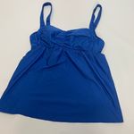 Alex Marie Womens Tankini Top Padded Loose Swimsuit Solid Blue Size 10 Photo 0