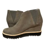 Eileen Fisher NEW $250 Sz 6.5 Women  Caddy Nubuck Leather Chelsea‎ Wedge Boots Photo 5