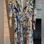 Farm Rio Off White Macaw Flight Parrot Bird Floral
Printed Maxi Dress Medium Photo 3