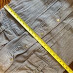 Free People Women’s Denim Full Zip Button Down Peacoat Multi-Pocket Jacket Sz 12 Photo 9