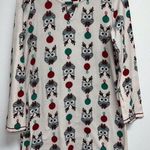 Kensie Womens Fleece Holiday Night Gown Hat Size M Owl Christmas Pajamas Photo 0