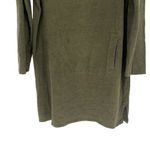 J. Jill‎ Pure Jill Womens Kangaroo Pocket Long Sleeve Cotton Sweater Dress Green Size M Photo 2