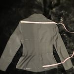 ZARA Black Long Sleeve Distressed Fitted Blazer Photo 8