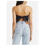 Open Edit  Tie Back Strapless Handkerchief Top size small Photo 2