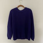 Cable Knit Sweater Deep Blue Purple size XL Photo 5