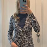 Madewell Blue and White Floral Buttoned Cardigan Photo 6