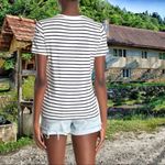 Madewell  black and white striped top Photo 1