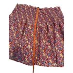 Versatile Floral Skirt Tube Top Everyday Boho Casual Summer Bohemian Red Size M Photo 7