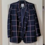 Leith  Navy Windowpane Blazer and Skort Set Photo 3