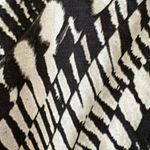 DKNY  Print Knot Cutout T-Shirt in Black White Combo Soft Short Sleeves SZ M #189 Photo 7