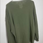 Aerie American Eagle Olive Green Crewneck Lightweight Sweatshirt Photo 6