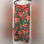 Farm Rio  x Anthropologie Tie-Front Floral Pants | Designer Women’s Printed Pants Photo 4