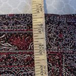 Onyx Nite  Open Front Cardigan/Shell, Size L, Sparkly Red Gold metallic Photo 6