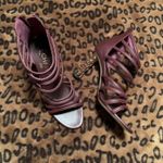 Chanel Coco Tower Cage Burgundy Heels Photo 1
