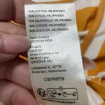 Maeve  Anthropologie Small Mustard and White Striped Tank Top $45 Photo 9