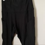 ODODOS Cropped Leggings Black Pockets Athleisure Workout Casual Photo 1