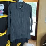 Stella Carakasi Real Life Tunic Stripe Stretch Poplin Black White Size Small Photo 4