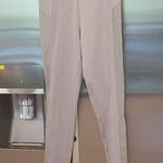 💕PEONY💕 Gray Hig Rise Leggings Faux Leather Panels L NWT Size L Photo 0