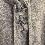 Zara Knit M Lace Up Wool Gray Sweater Size M Photo 6