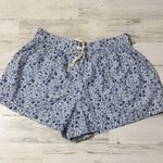 Apiece Apart  High Waist Floral Blue Shorts Size Large Photo 4