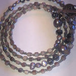 Silpada  Sterling Silver Gray Pearl Beaded Vintage Necklace Photo 7