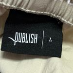 Publish Brand Cream Elastic Waist Pull On Parachute Windbreaker Jogger Pants L Size L Photo 5