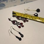 Lot Of 3 Costume Earrings Pierced Beaded Dangle Photo 3