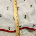White long sheer sleeve flower embroidered tunic dress measurements in pictures Size undefined Photo 2