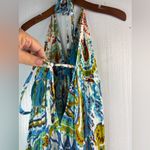 Shoreline  M Halter Aloha Floral Midi Dress Photo 7