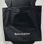 Reformation Black Cloth Tote Bag Photo 0