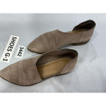 Womans crown Vintage Shay Size 6.5 M Beige Slip On Pointed Toe Cut Out Flats Tan Photo 2