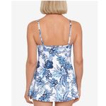 SWIM SOLUTIONS Swimsuit Dress Size 18 Swimdress NWT Blue Empire Floral One Piece Photo 1