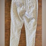 Rosso35 Geneva Ankle Pant Italian Dot Abstract Print Cotton Stretch Size 40 US 8 Gray Photo 1