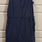 Duluth Trading Co Blue and White Midi Dress XS Photo 0