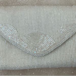 Andre Cellini Vintage White / Cream Beaded Shoulder Bag, Party, Formal, Wedding Photo 0