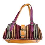 Isabella Fiore Women's Hobo Corduroy Stripped Purse vintage 2000s Y2K 90s 2000s Photo 0