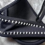 Victoria's Secret The Fabulous Crochet Trim Bikini Top Bra 32B Black Swimwear Photo 8