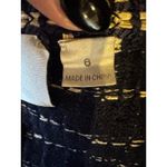 Carlisle  New York Blazer Women 6 Blue Tan‎ Tweed Double Breasted Preppy Mature Photo 8