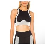Alo Yoga  Black White Contrast Sports Bra - XS Photo 4