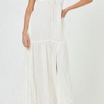 l*space L* Victoria Drawstring Empire Waist Cover-Up Dress, Medium, White, $154 Photo 0