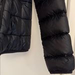 Aritzia Cozy Teddy Fuzzy Puffer Jacket Fleece Sherpa Fall Winter Hooded Coat XS Black Photo 5