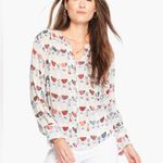 Nic+Zoe  Relaxed-fit Perk Up Coffee Cup Print Blouse, Size XL New w/Tag Retail Photo 12